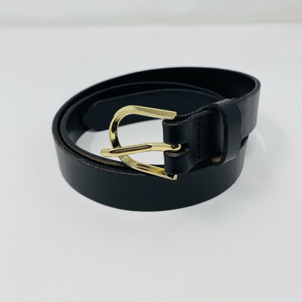 Ann Taylor LOFT Belt XS Black Real Cow Leather Skinny